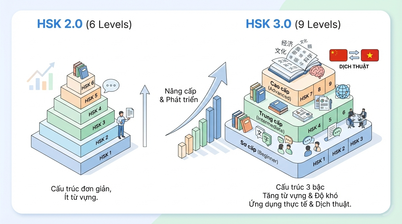 So sánh HSK 2.0 vs 3.0 (1)